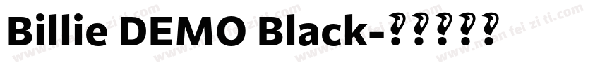 Billie DEMO Black字体转换